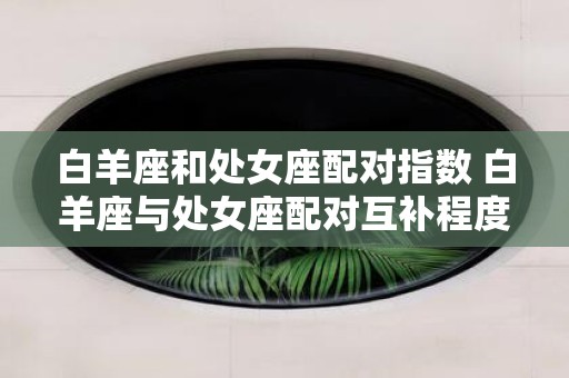 白羊座和处女座配对指数 白羊座与处女座配对互补程度如何