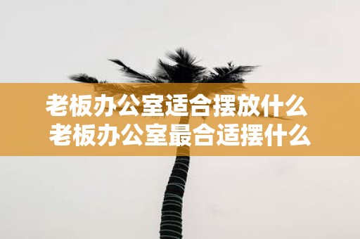 老板办公室适合摆放什么 老板办公室最合适摆什么