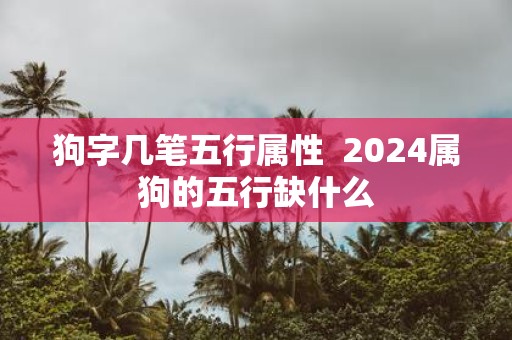 狗字几笔五行属性 2025属狗的五行缺什么
