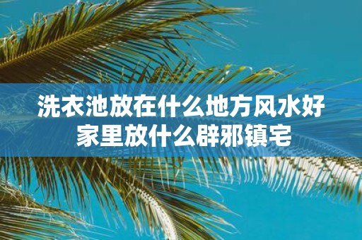洗衣池放在什么地方风水好 家里放什么辟邪镇宅
