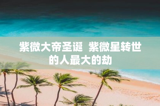 紫微大帝圣诞 紫微星转世的人最大的劫