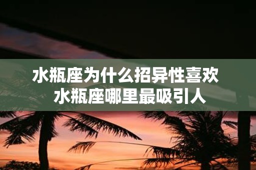 水瓶座为什么招异性喜欢 水瓶座哪里最吸引人