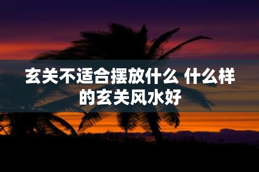玄关不适合摆放什么 什么样的玄关风水好