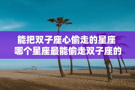 能把双子座心偷走的星座 哪个星座最能偷走双子座的心