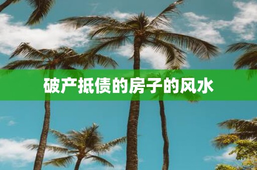 破产抵债的房子的风水