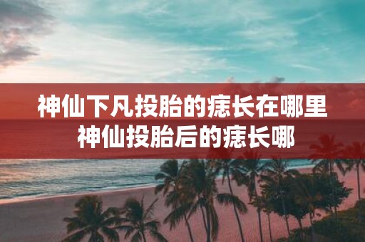 神仙下凡投胎的痣长在哪里 神仙投胎后的痣长哪