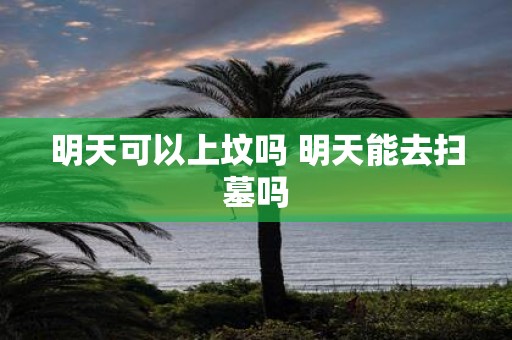 明天可以上坟吗 明天能去扫墓吗