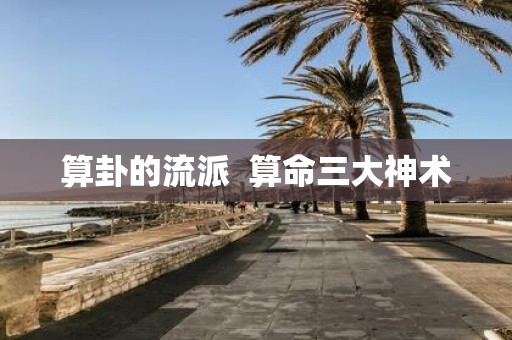 算卦的流派 算命三大神术