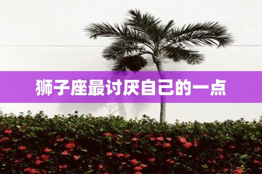狮子座最讨厌自己的一点