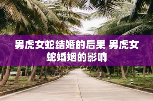 男虎女蛇结婚的后果 男虎女蛇婚姻的影响