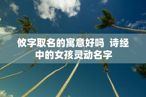 攸字取名的寓意好吗 诗经中的女孩灵动名字