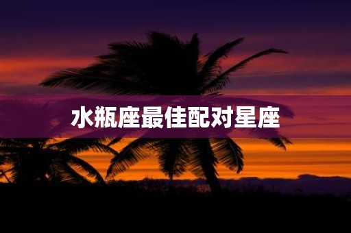 水瓶座最佳配对星座