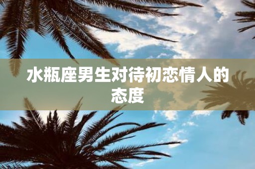 水瓶座男生对待初恋情人的态度