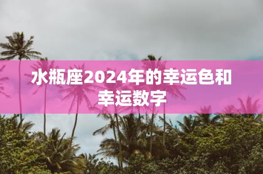 水瓶座2025年的幸运色和幸运数字