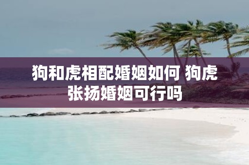 狗和虎相配婚姻如何 狗虎张扬婚姻可行吗