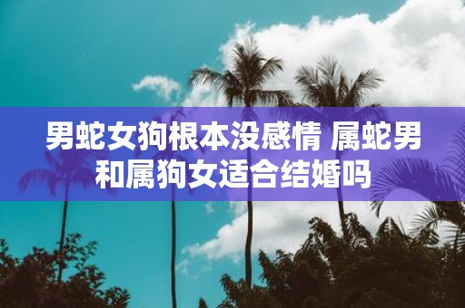 男蛇女狗根本没感情 属蛇男和属狗女适合结婚吗