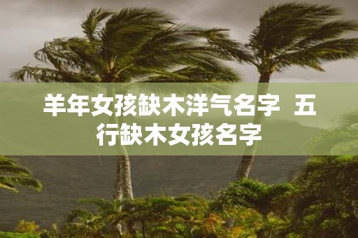 羊年女孩缺木洋气名字 五行缺木女孩名字