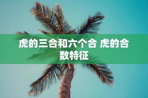 虎的三合和六个合 虎的合数特征