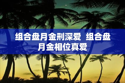 组合盘月金刑深爱 组合盘月金相位真爱