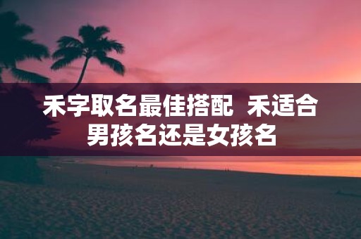 禾字取名最佳搭配 禾适合男孩名还是女孩名