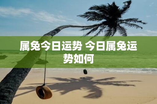 属兔今日运势 今日属兔运势如何