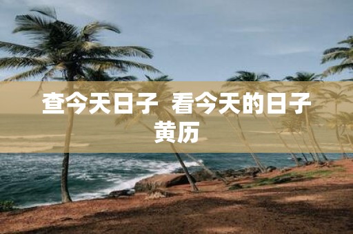 查今天日子 看今天的日子黄历