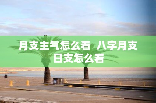 月支主气怎么看 八字月支日支怎么看