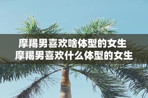 摩羯男喜欢啥体型的女生 摩羯男喜欢什么体型的女生