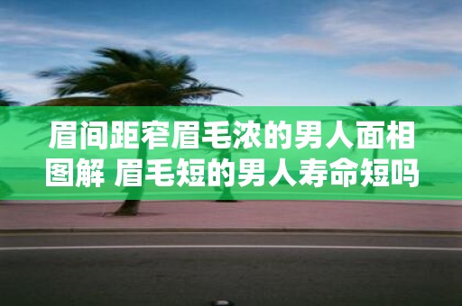 眉间距窄眉毛浓的男人面相图解 眉毛短的男人寿命短吗