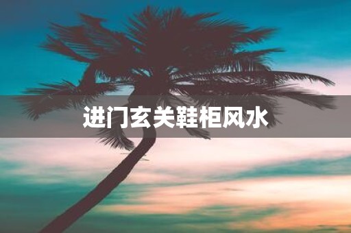 进门玄关鞋柜风水