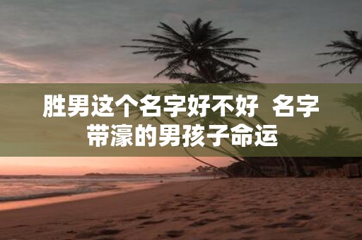 胜男这个名字好不好 名字带濠的男孩子命运