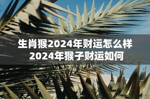 生肖猴2025年财运怎么样 2025年猴子财运如何