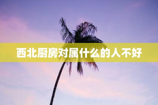 西北厨房对属什么的人不好