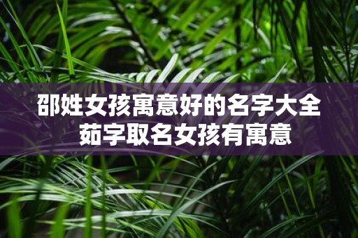 邵姓女孩寓意好的名字大全 茹字取名女孩有寓意