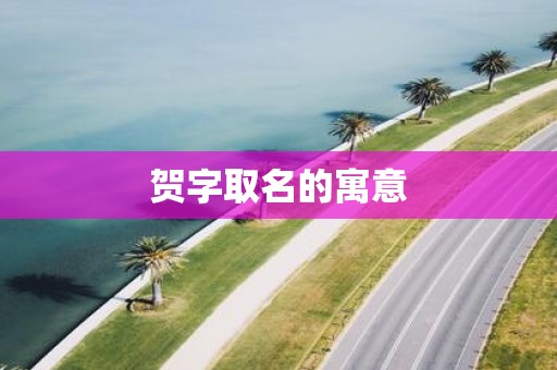 贺字取名的寓意