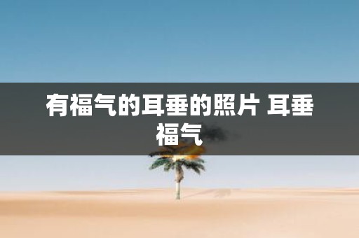 有福气的耳垂的照片 耳垂福气