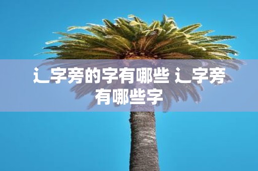 辶字旁的字有哪些 辶字旁有哪些字