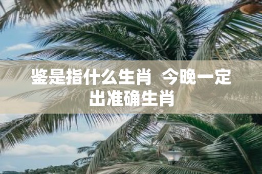 鉴是指什么生肖 今晚一定出准确生肖