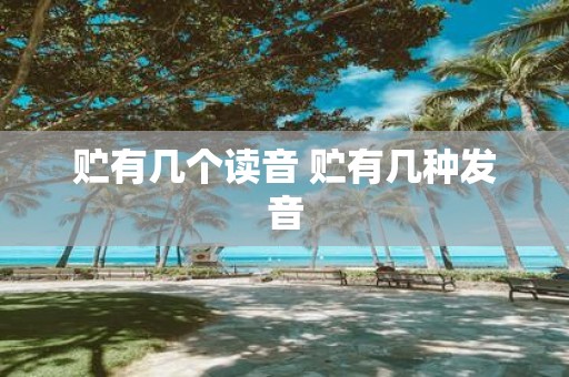 贮有几个读音 贮有几种发音