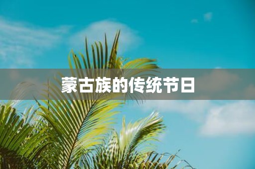 蒙古族的传统节日