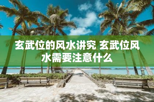 玄武位的风水讲究 玄武位风水需要注意什么