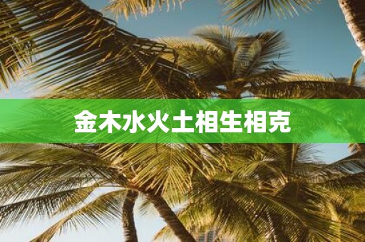 金木水火土相生相克