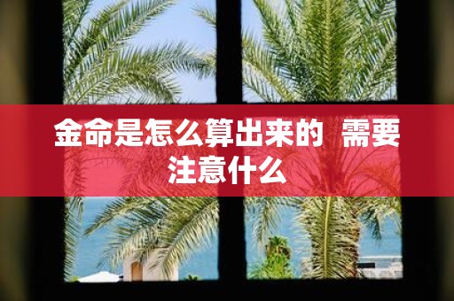 金命是怎么算出来的 需要注意什么