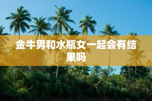 金牛男和水瓶女一起会有结果吗