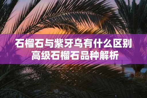 石榴石与紫牙乌有什么区别 高级石榴石品种解析