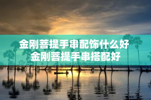 金刚菩提手串配饰什么好 金刚菩提手串搭配好