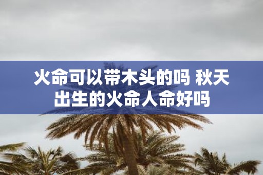 火命可以带木头的吗 秋天出生的火命人命好吗