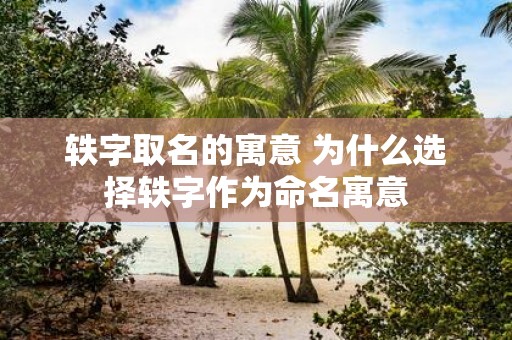 轶字取名的寓意 为什么选择轶字作为命名寓意