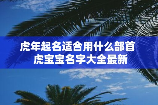 虎年起名适合用什么部首 虎宝宝名字大全最新