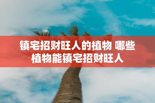 镇宅招财旺人的植物 哪些植物能镇宅招财旺人